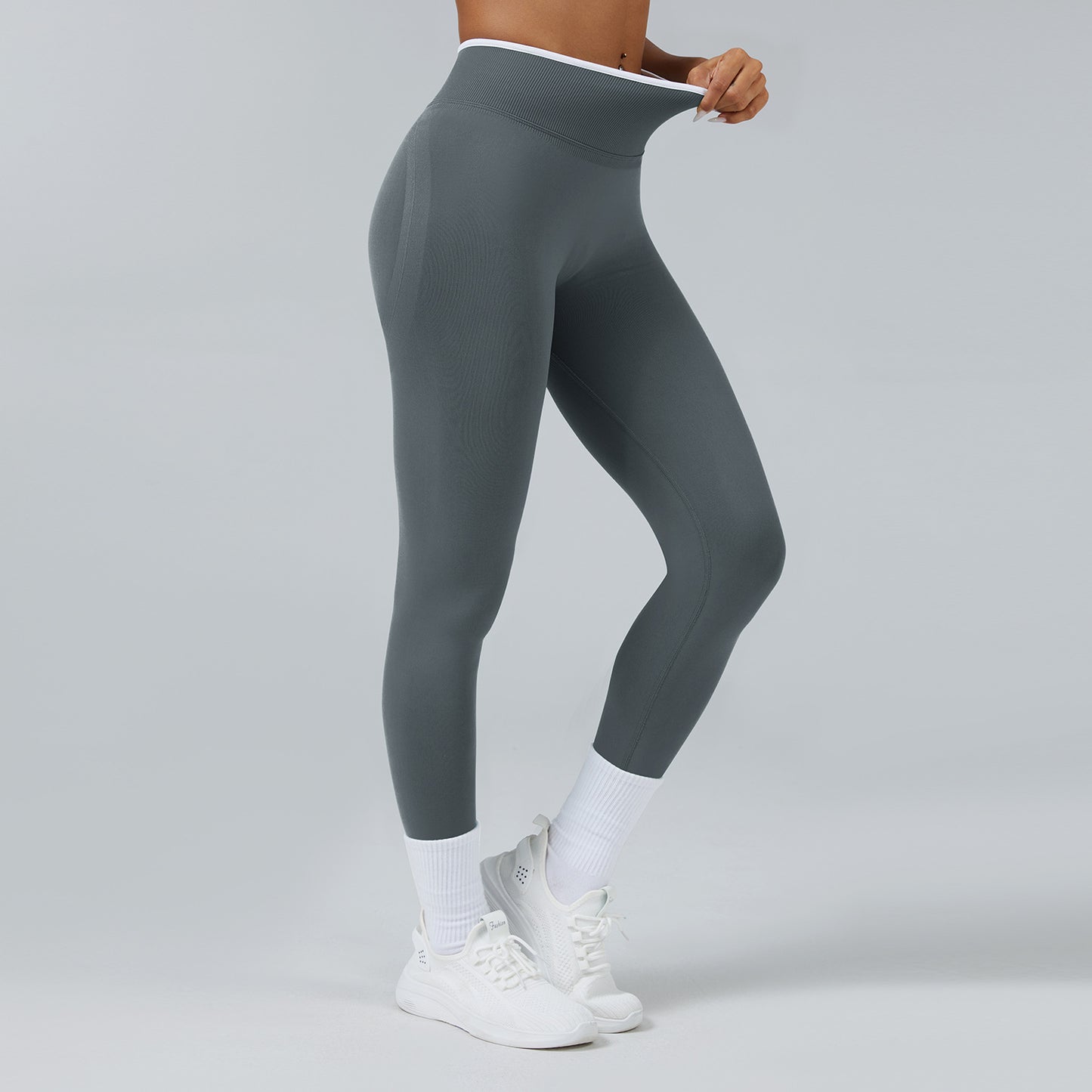 Fitness-Leggings mit hoher Taille – Stretch & Schnell trocknend