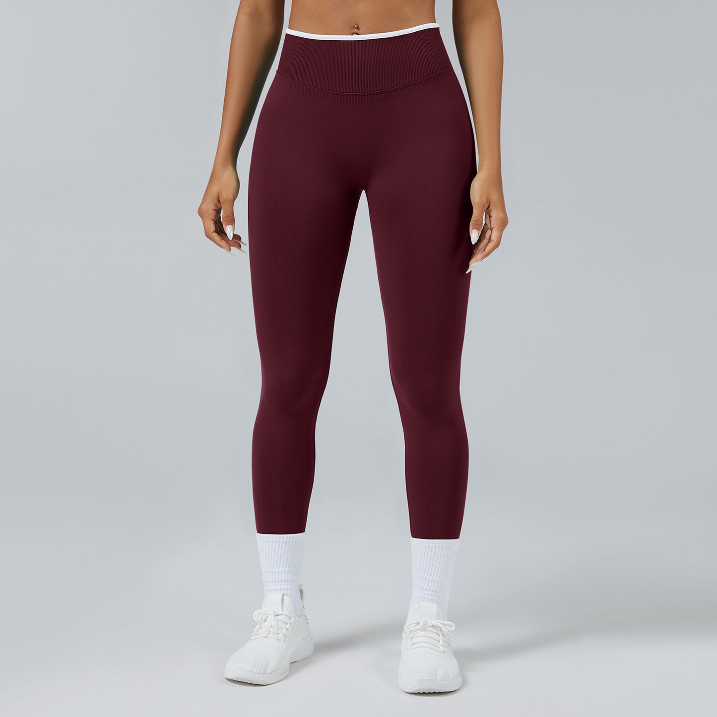 Fitness-Leggings mit hoher Taille – Stretch & Schnell trocknend